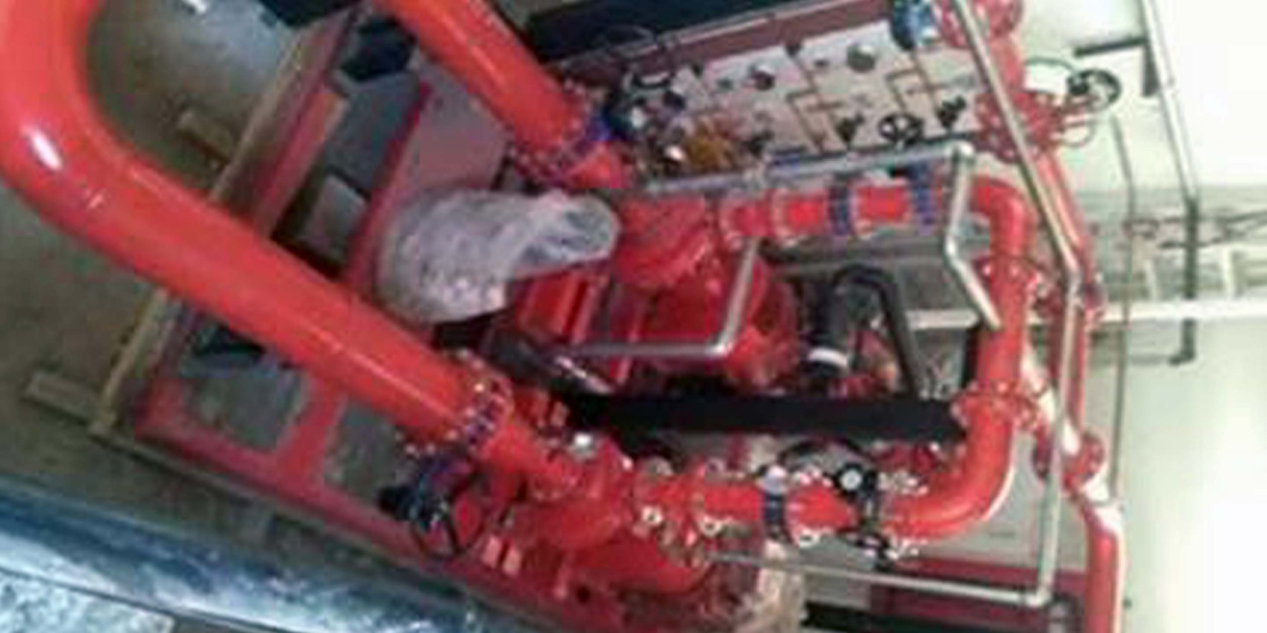 mechanical pump station and related pipeworks